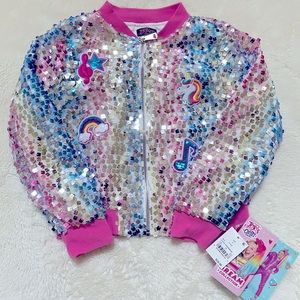 Girls JoJo Siwa Sequin Spring Jacket! Size 6/6X